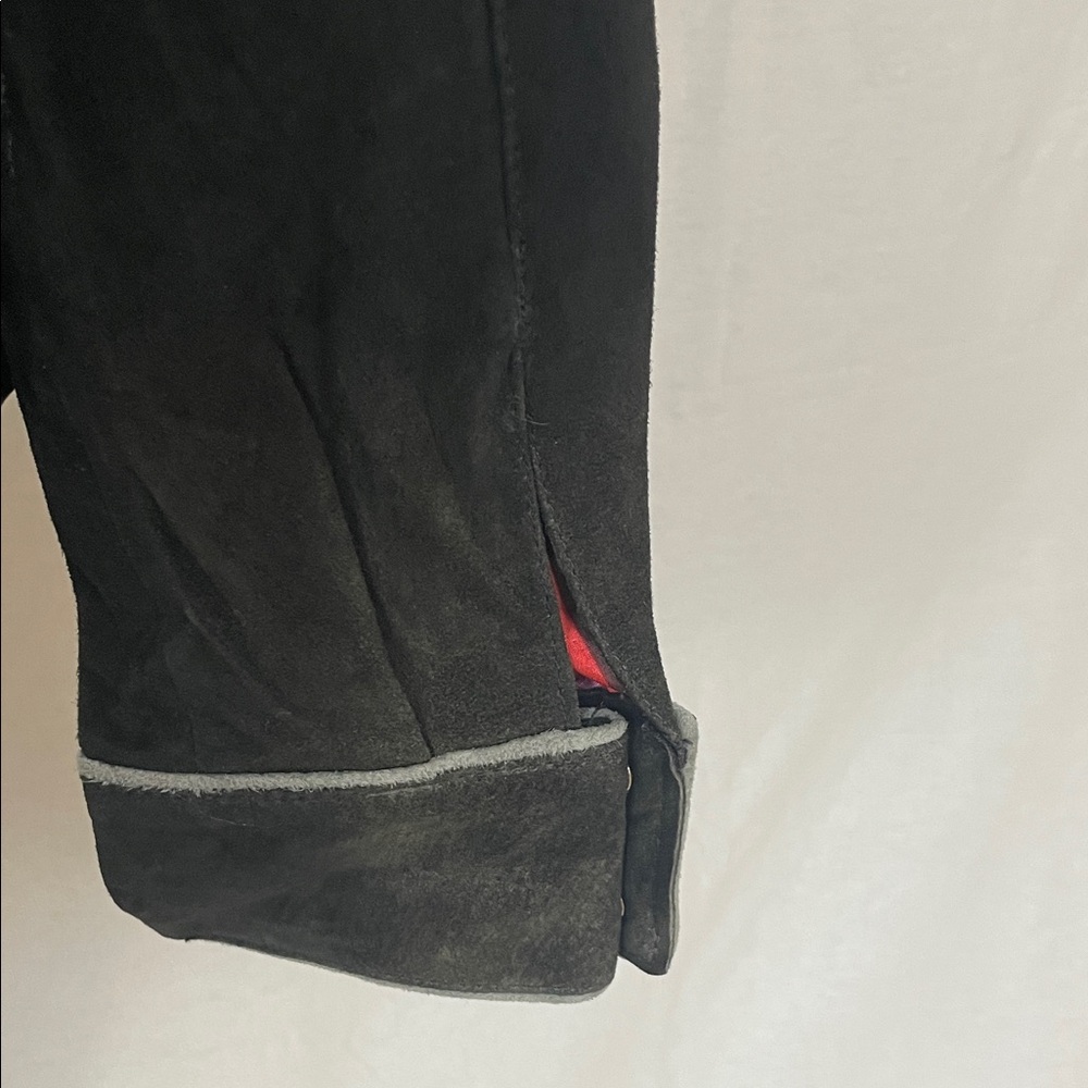Bushwacker Embroidered Black Suede Jacket Size Large NWT - Picture 4 of 8